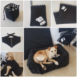 Hundehalstuch &quot;Black &amp; White&quot; M