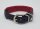 Halsband soft Leder rot