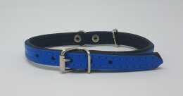 Hundehalsband schmal in blau