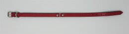 Hundehalsband Leder rot