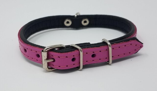 Halsband pink schmal f&uuml;r kleine Hunde