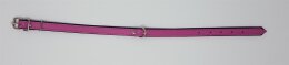 Hundehalsband Leder pink