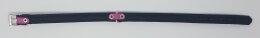 Hundehalsband schmal pink Strass