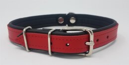 Hundehalsband Leder rot lang