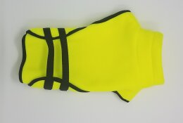 Hundemantel Fleece neon gelb XS