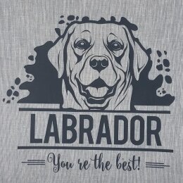 Tasche &quot;Labrador&quot; hellgrau