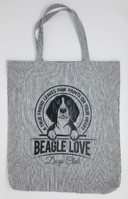 Tasche Beagle hellgrau