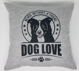 Kissen komplett 40x40 &quot;Dog Love&quot;