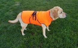 Hundemantel Fleece neon orange L